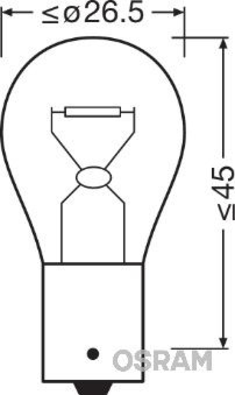 OSRAM 7506 Glühbirne Blinkerlampe 12V 21W