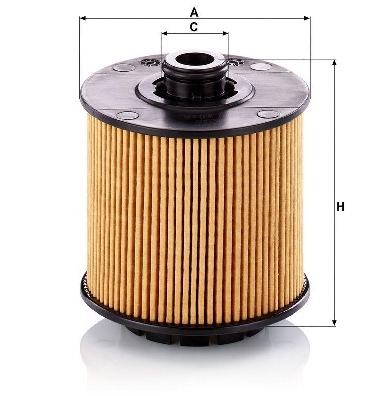 MANN-FILTER HU 9009 z &Ouml;lfilter f&uuml;r Volvo