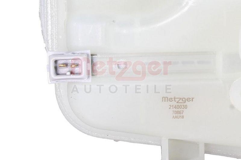 METZGER 2140030 Ausgleichsbeh&auml;lter, Bremsfl&uuml;ssigkeit f&uuml;r AUDI MIT DECKEL, MIT SENSOR