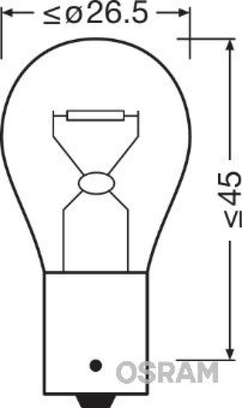 OSRAM 7507 Glühbirne Blinkerlampe 12V 21W