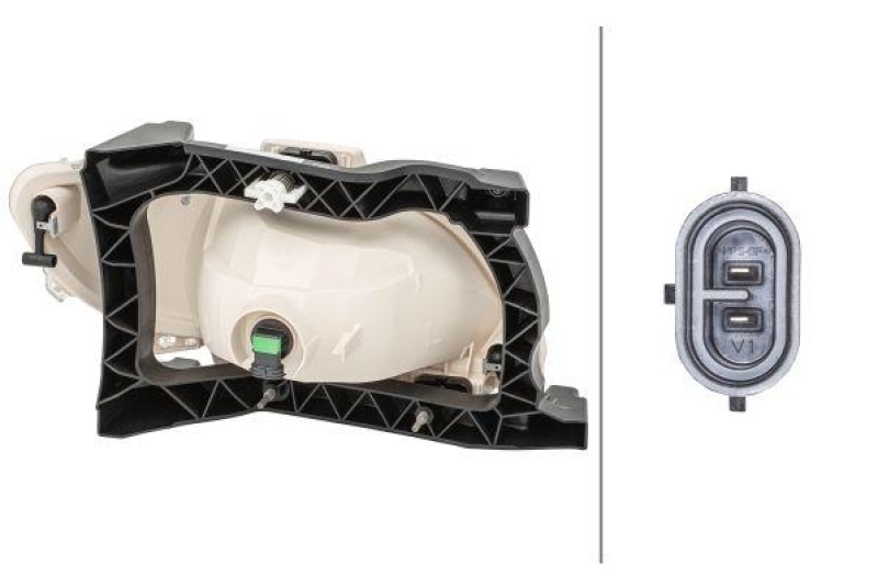 HELLA 1ND 010 223-211 Nebelscheinwerfer links Halogen DAF