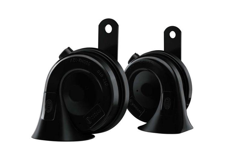 HELLA 3FH 012 010-121 Trompetenhorn TE26Set 12V 110dB A 400/500Hz 2-Klang