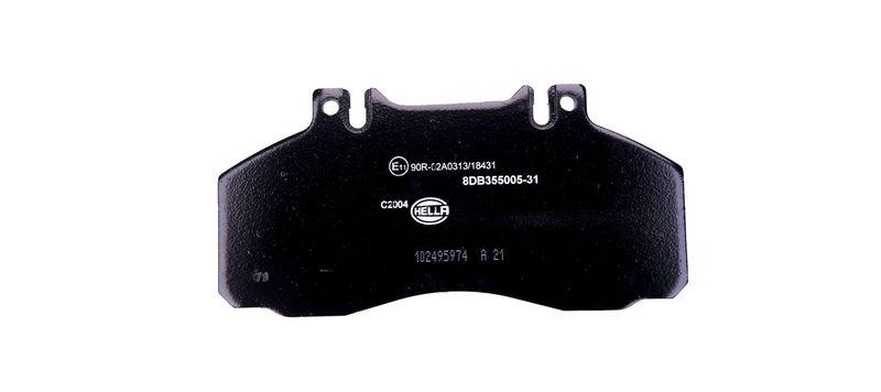 HELLA 8DB 355 005-311 Bremsbelagsatz, Scheibenbremsbelag f&uuml;r MB