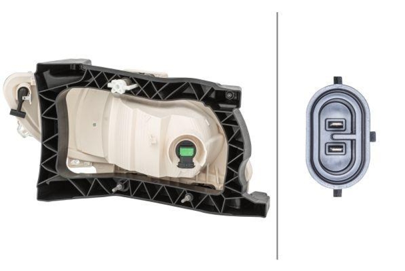 HELLA 1ND 010 223-231 Nebelscheinwerfer links Halogen DAF