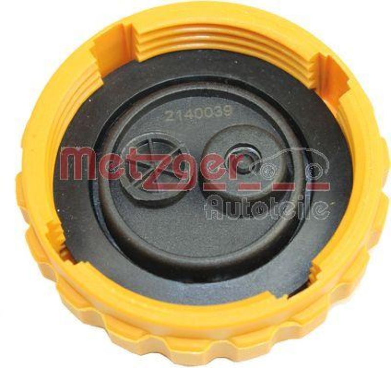 METZGER 2140039 Verschlussdeckel, K&uuml;hlmittelbeh&auml;lter f&uuml;r DAEWOO/OPEL/SAAB KUNSTSTOFF