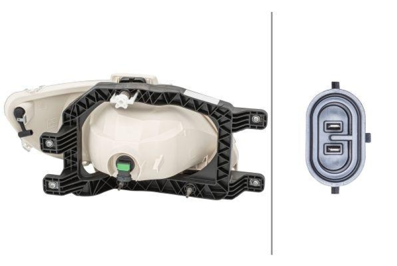 HELLA 1ND 010 223-311 Nebelscheinwerfer links Halogen DAF