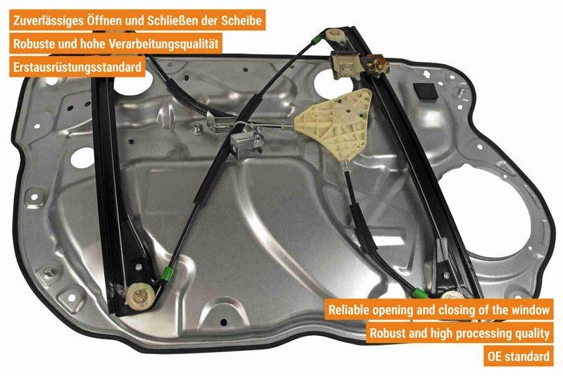 VAICO V10-1855 Fensterheber elektrisch vorne rechts, 4 -Türer für VW