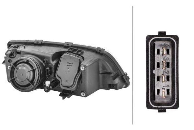 HELLA 1AH 007 600-151 Heckscheinwerfer links Halogen VOLVO