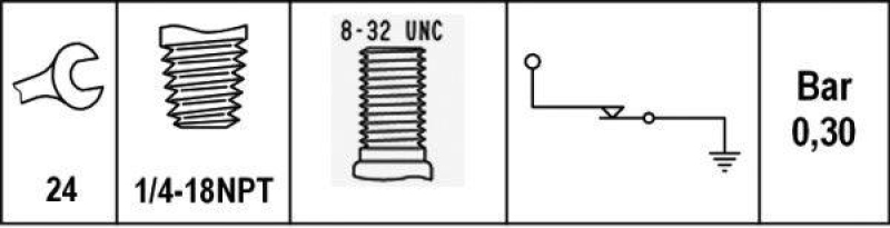 HELLA 6ZL 003 259-421 &Ouml;ldruckschalter f&uuml;r FORD