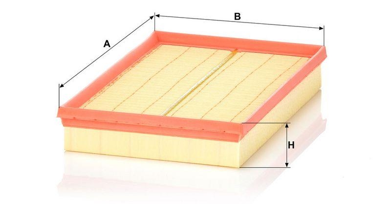 MANN-FILTER C 2998/5 x Luftfilter f&uuml;r VW