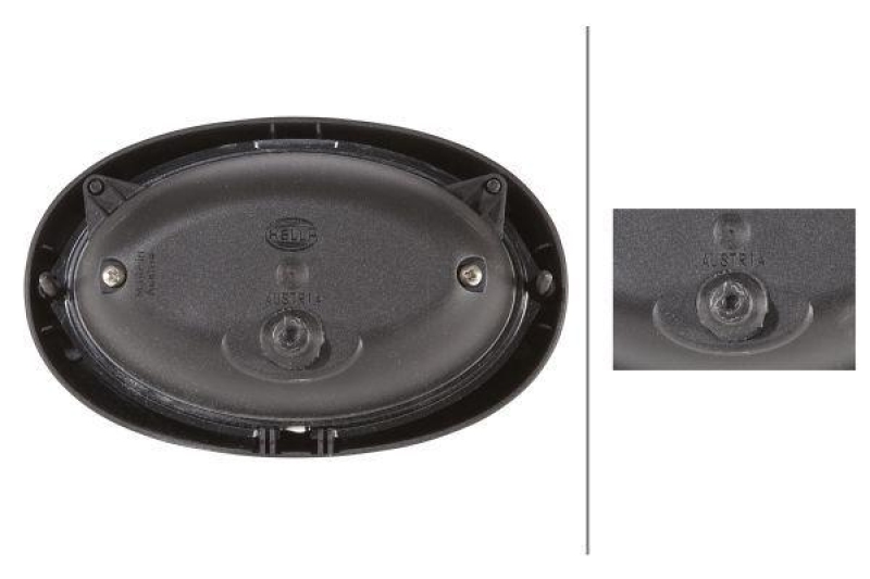 HELLA 1BA 996 261-021 Heckscheinwerfer Oval 100 Halogen