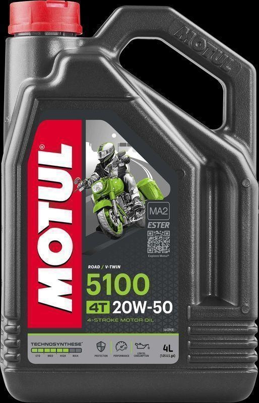 MOTUL 109945 Motoröl 5100 4T 20W-50 Kanister 4L