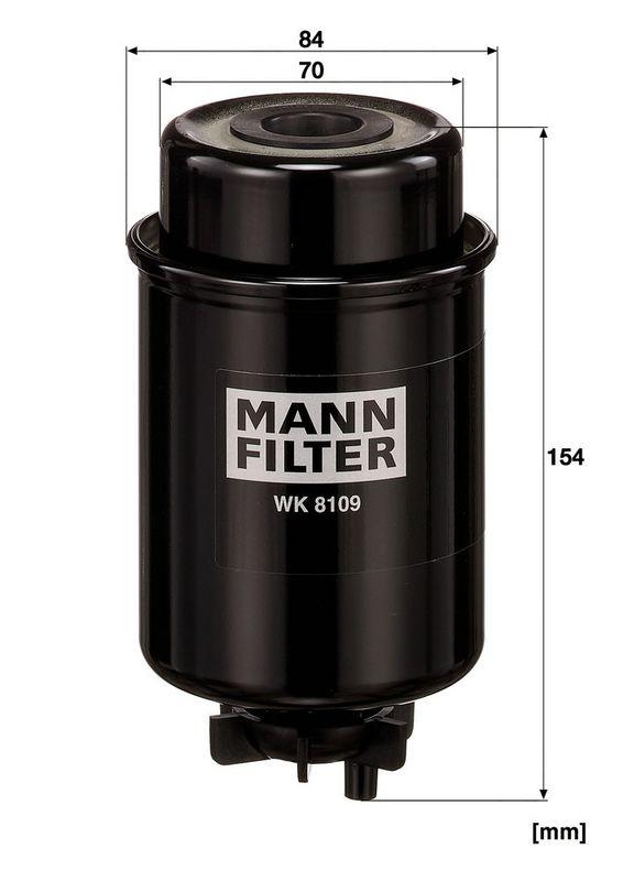 MANN-FILTER WK 8109 Kraftstoffilter f&uuml;r Caterpillar