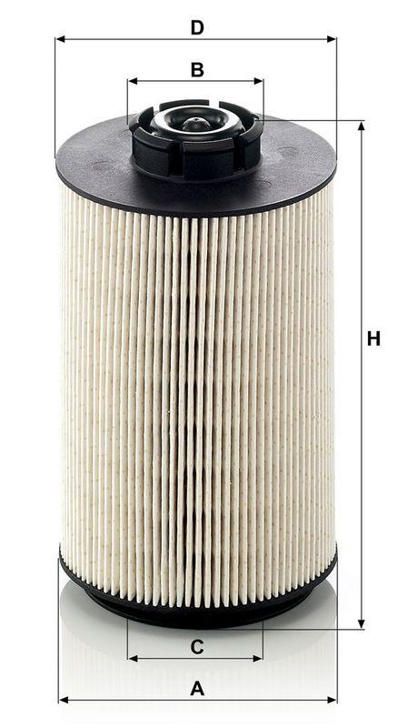 MANN-FILTER PU 1058 x Kraftstoffilter f&uuml;r Volvo Truck