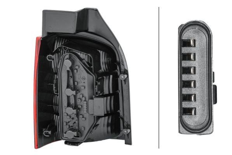 HELLA 2SK 008 579-221 Heckleuchte rechts Halogen VW