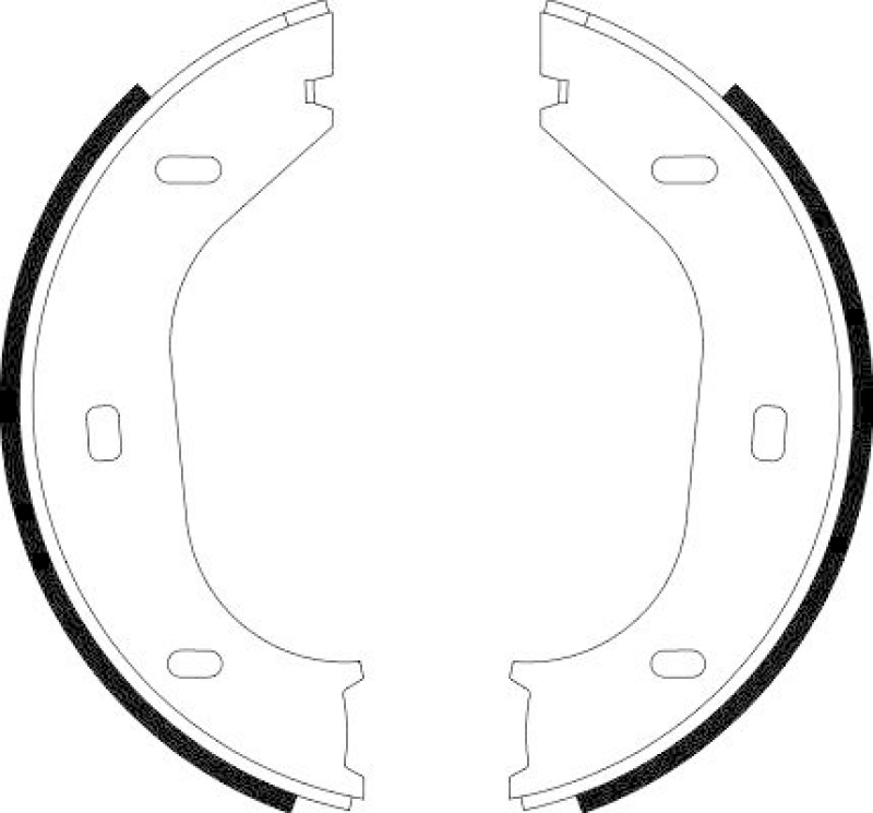 HELLA 8DA 355 050-011 Bremsbackensatz f&uuml;r BMW