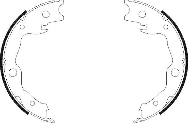 HELLA 8DA 355 050-031 Bremsbackensatz für NISSAN/TOYOTA/RENAULT