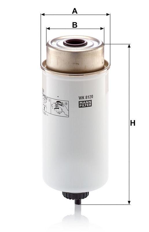MANN-FILTER WK 8120 Kraftstoffilter