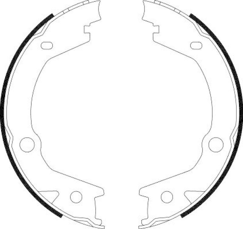 HELLA 8DA 355 050-061 Bremsbackensatz für HYUNDAI/KIA