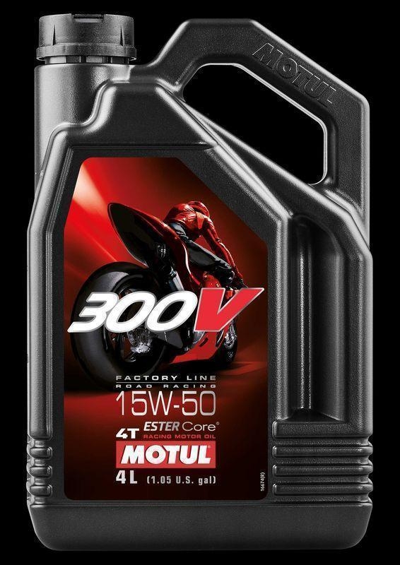 MOTUL 110100 Motoröl 300V 4T FL Road Racing 15W-40 Kanister 4L