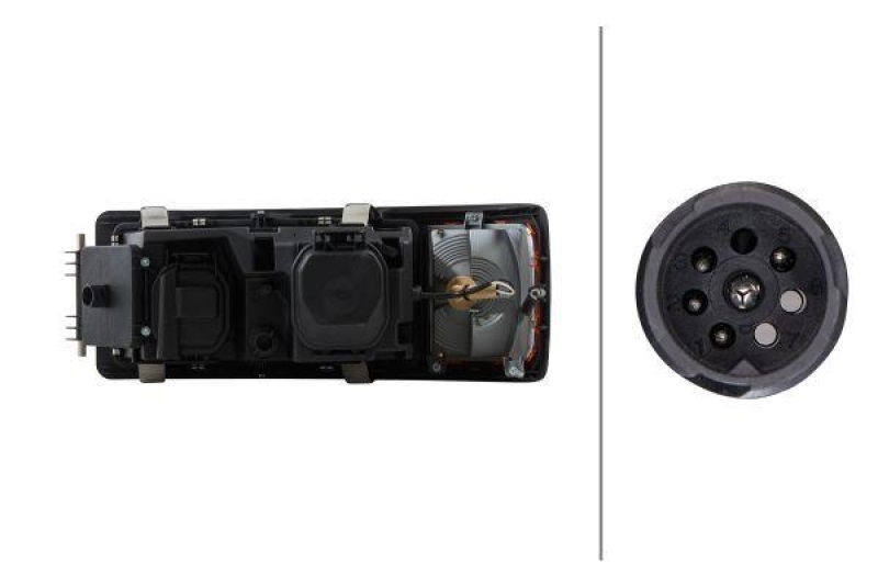 HELLA 1D3 009 027-021 Heckscheinwerfer rechts Halogen MAN