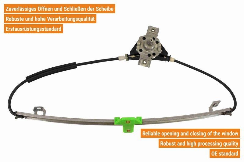 VAICO V10-0035 Fensterheber Manuell hinten rechts für VW