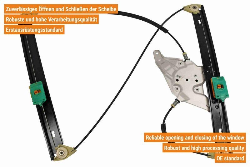 VAICO V10-1880 Fensterheber elektrisch vorne rechts f&uuml;r VW