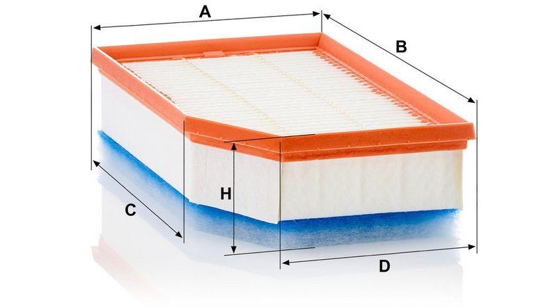 MANN-FILTER C 31 027 Luftfilter f&uuml;r Chrysler