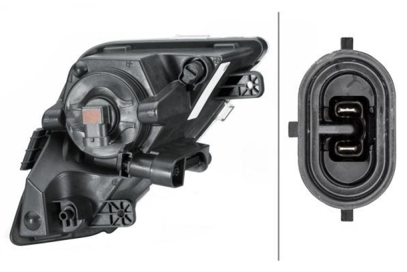 HELLA 1ND 013 001-011 Nebelscheinwerfer links Halogen SEAT