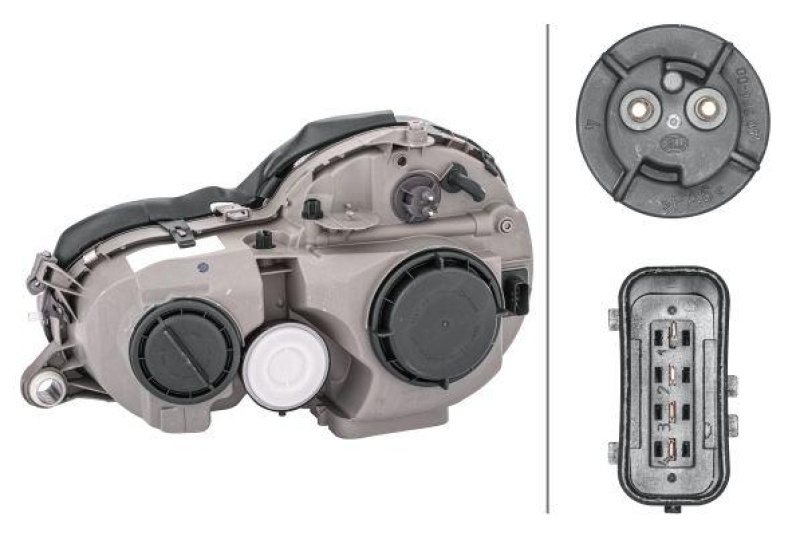 HELLA 1D9 007 970-041 Heckscheinwerfer rechts Halogen MB