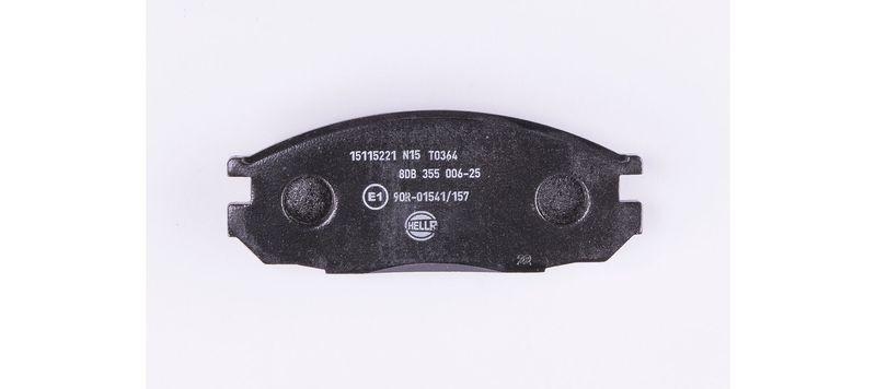 HELLA 8DB 355 006-251 Bremsbelagsatz, Scheibenbremsbelag f&uuml;r NISSAN