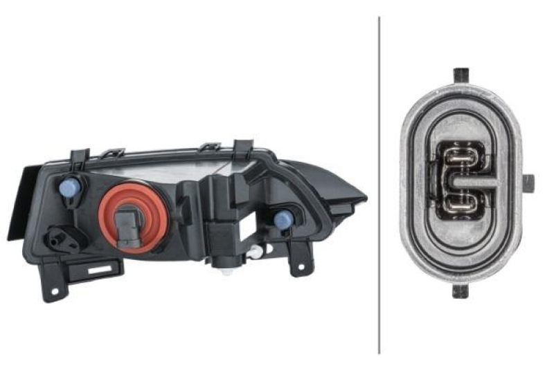 HELLA 1ND 013 961-011 Nebelscheinwerfer links Halogen SKODA