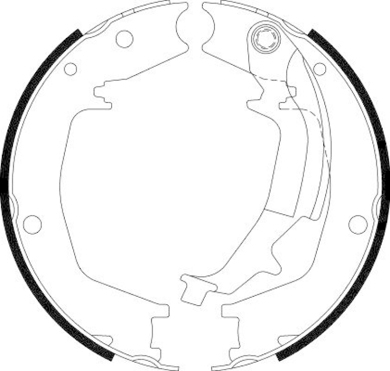 HELLA 8DA 355 050-731 Bremsbackensatz f&uuml;r HYUNDAI/KIA