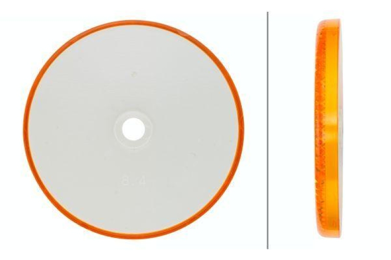 HELLA 8RA 002 014-872 Rückstrahler rund