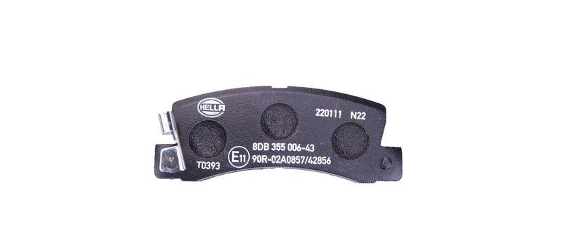 HELLA 8DB 355 006-431 Bremsbelagsatz, Scheibenbremsbelag f&uuml;r TOYOTA/LEXUS