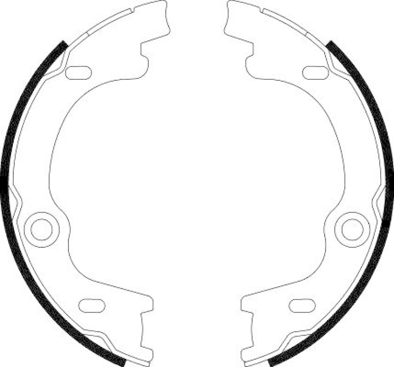 HELLA 8DA 355 050-881 Bremsbackensatz f&uuml;r KIA