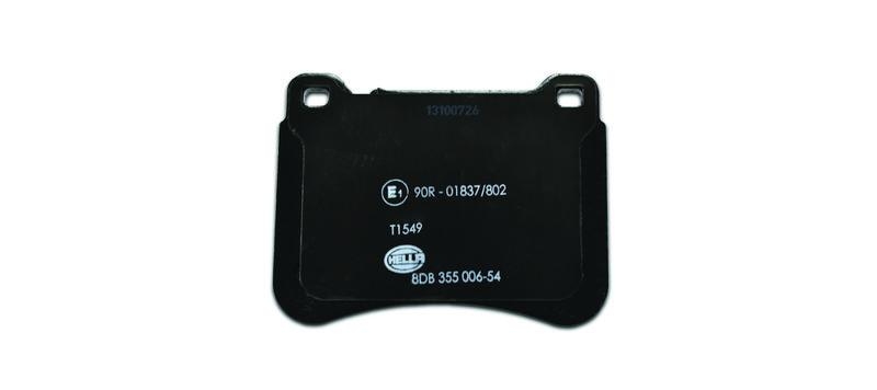 HELLA 8DB 355 006-541 Bremsbelagsatz, Scheibenbremsbelag f&uuml;r MB
