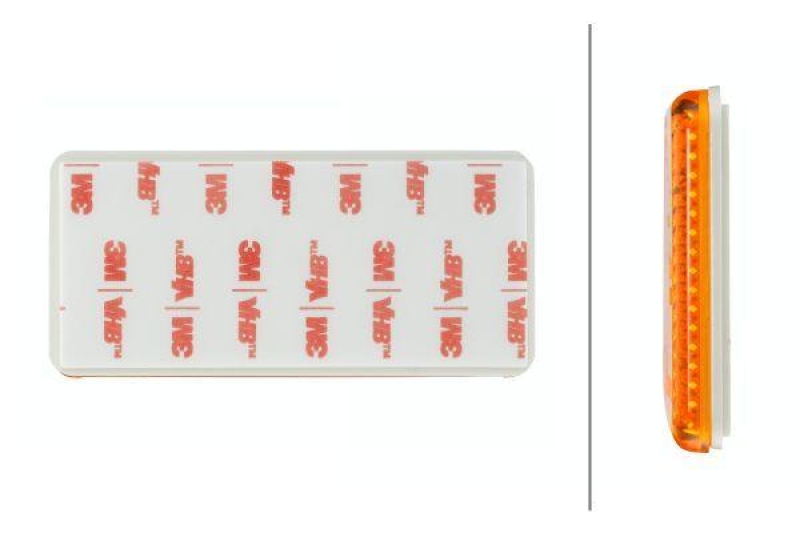 HELLA 8RA 003 326-177 Rückstrahler Rechteck