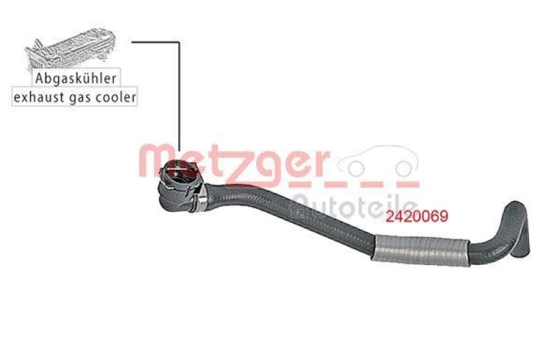 METZGER 2420069 K&uuml;hlerschlauch f&uuml;r FORD