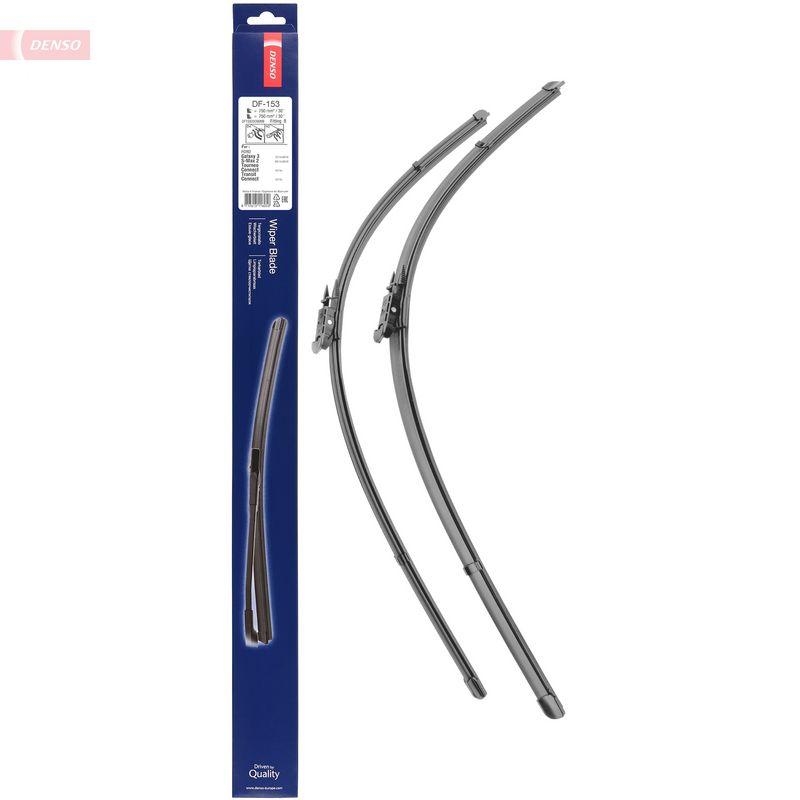 DENSO DF-153 Wischer Flat Blade KIT FORD GALAXY (CK) 2.0 TDCi (15-18)