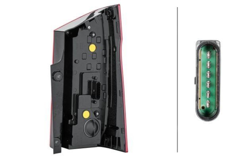 HELLA 2SK 011 581-211 Heckleuchte links Halogen MB