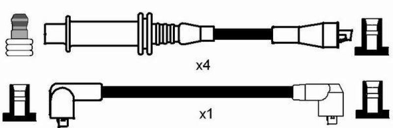 NGK 7377 Z&uuml;ndleitungssatz RC-CT603 |Z&uuml;ndkabel