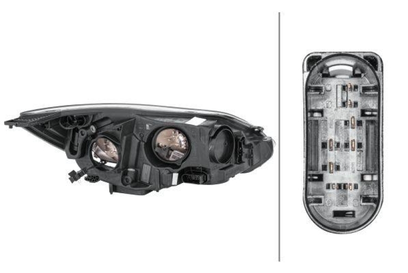 HELLA 1EA 354 994-011 Heckscheinwerfer links Halogen FORD