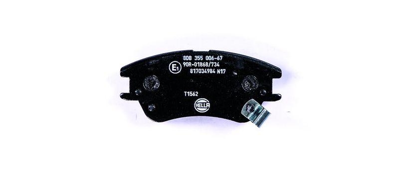 HELLA 8DB 355 006-671 Bremsbelagsatz, Scheibenbremsbelag für HYUNDAI