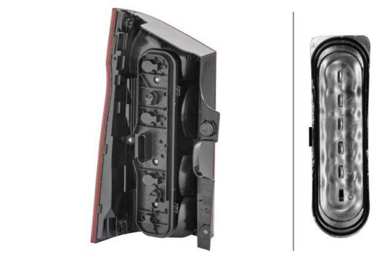 HELLA 2SK 011 581-341 Heckleuchte rechts Halogen MB
