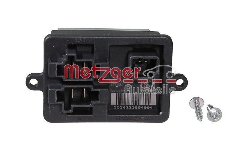 METZGER 0917745 Widerstand, Innenraumgebl&auml;se f&uuml;r CITROEN/OPEL/PEUGEOT