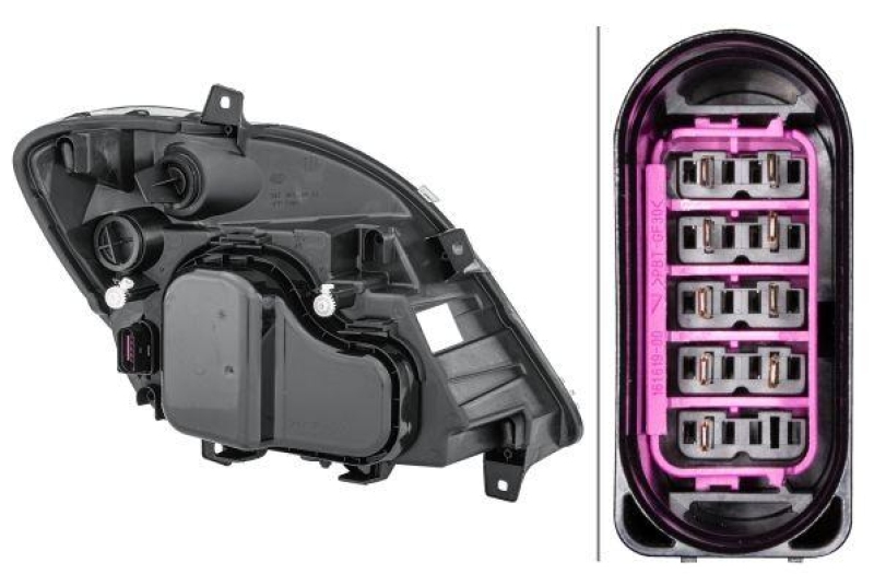 HELLA 1EB 247 012-011 Heckscheinwerfer links Halogen MB