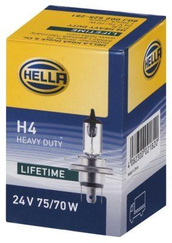 HELLA 8GJ 002 525-281 Glühleuchte 24V H4 P43t
