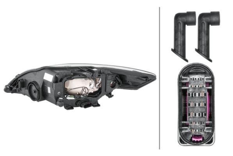 HELLA 1EB 354 996-021 Heckscheinwerfer rechts Halogen FORD