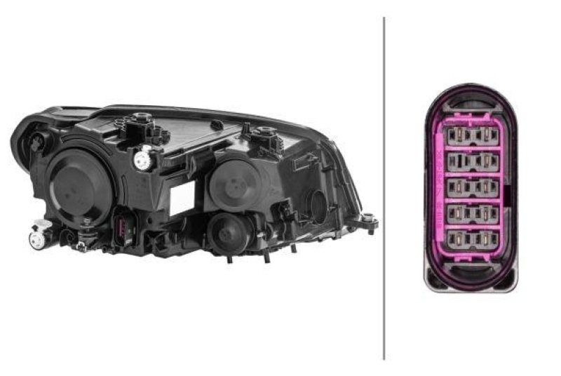 HELLA 1EA 012 286-051 Heckscheinwerfer links Halogen VW